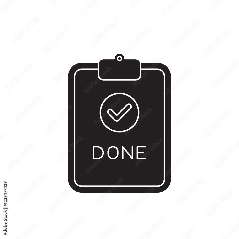 completed task glyph icon completed task glyph icon