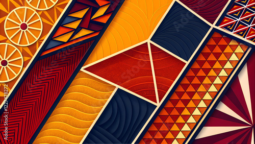 seamless pattern with shapes
