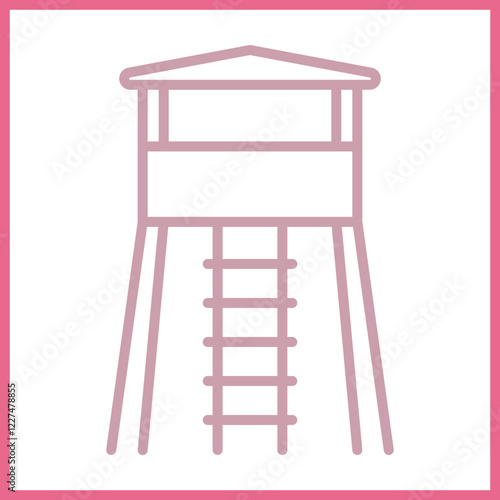 Military Checkpoint Icon Design