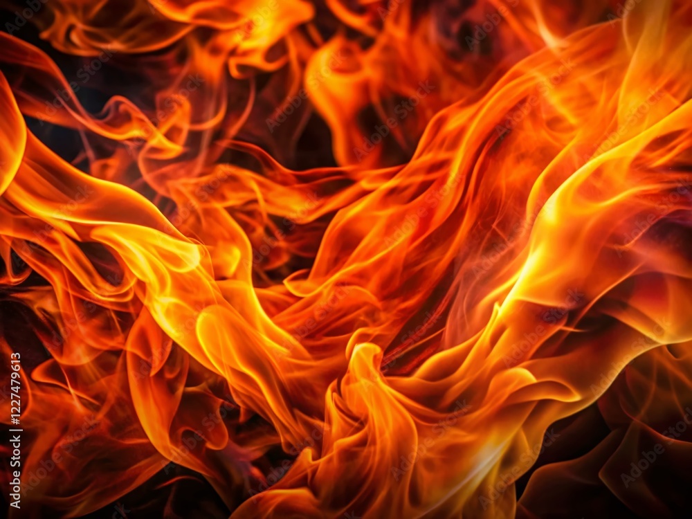 Abstract Fire Flames, Burning Orange & Red, Isolated on Background for Urban Exploration Photography Abstract Fire Flames, Burning Orange & Red, Isolated on Background for Urban Exploration Photography