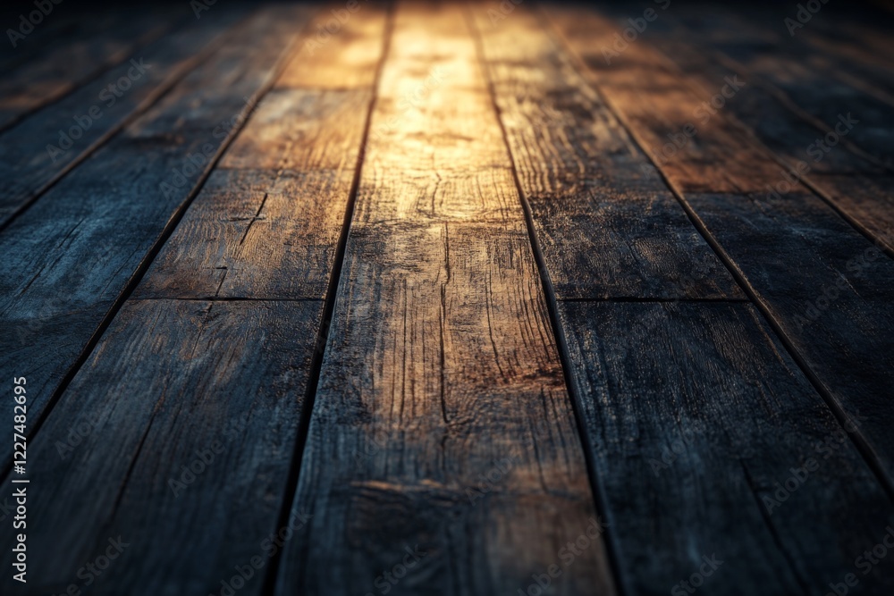 Wooden floor with dramatic lighting and textured details Wooden floor with dramatic lighting and textured details