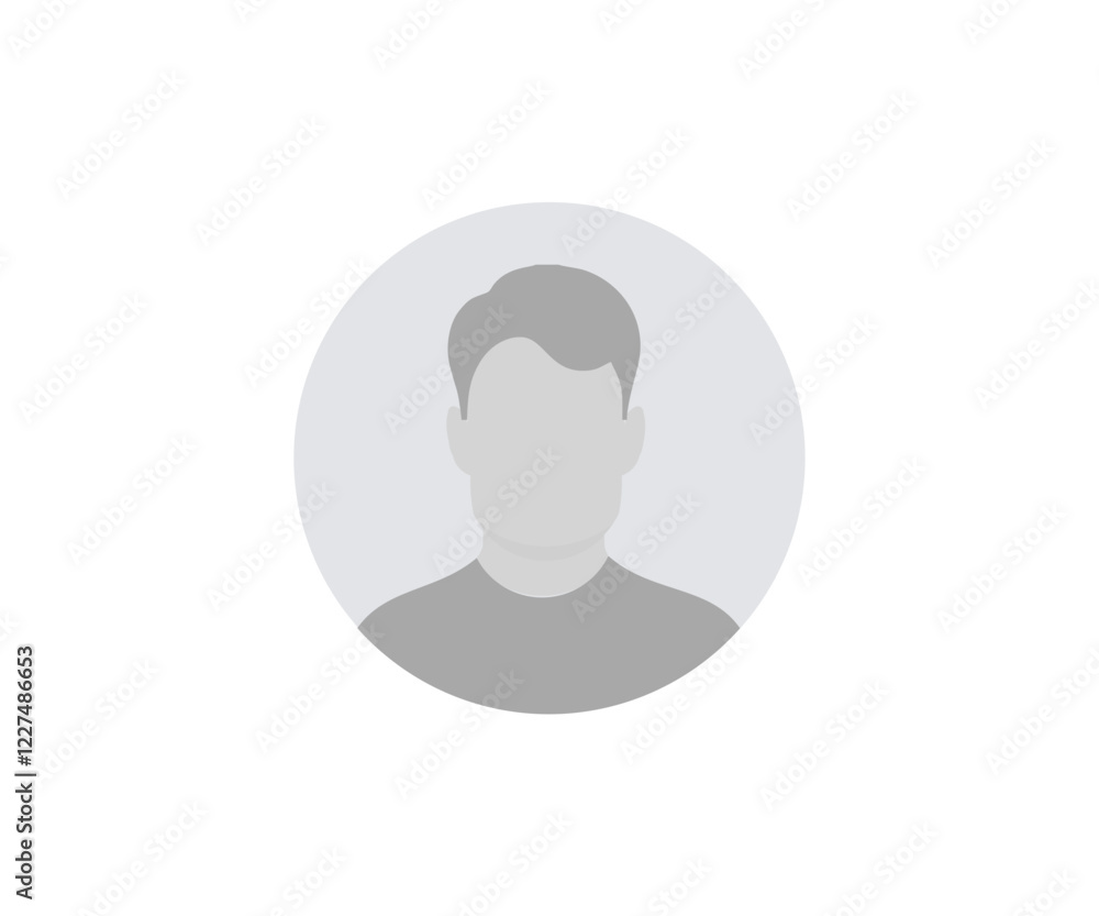 Default placeholder avatar profile. Male face silhouette. Faceless man user silhouettes for social media profiles, icons, screensavers and as a template.
Default placeholder avatar profile. Male face silhouette. Faceless man user silhouettes for social media profiles, icons, screensavers and as a template.