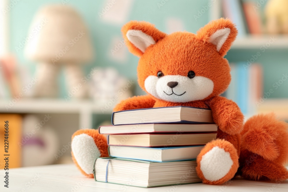 A classroom scene where a student accidentally drops a stack of books, disrupting the quiet environment A classroom scene where a student accidentally drops a stack of books, disrupting the quiet environment