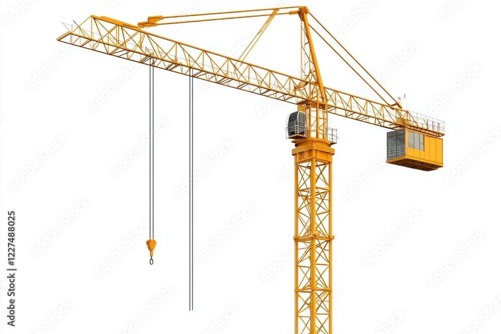 Tower Crane isolated on white background. Heavy Machinery. Construction Crane. Tall Crane Structure. Tower Crane Design Element. Construction Equipment. Tower Crane isolated for Designers. Tower Crane isolated on white background. Heavy Machinery. Construction Crane. Tall Crane Structure. Tower Crane Design Element. Construction Equipment. Tower Crane isolated for Designers.