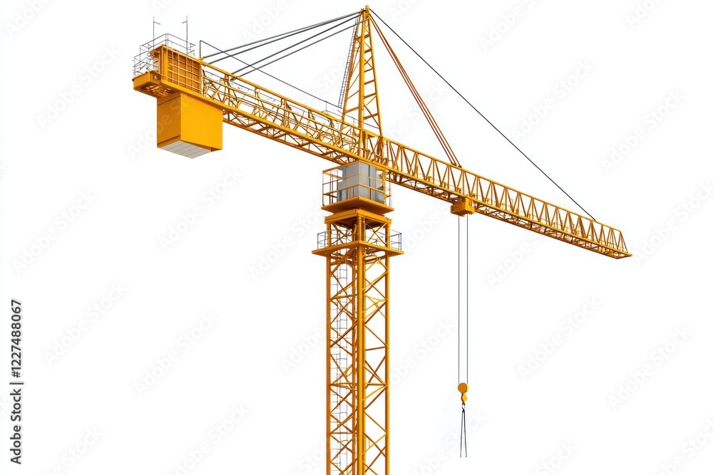 Tower Crane isolated on white background. Heavy Machinery. Construction Crane. Tall Crane Structure. Tower Crane Design Element. Construction Equipment. Tower Crane isolated for Designers. Tower Crane isolated on white background. Heavy Machinery. Construction Crane. Tall Crane Structure. Tower Crane Design Element. Construction Equipment. Tower Crane isolated for Designers.