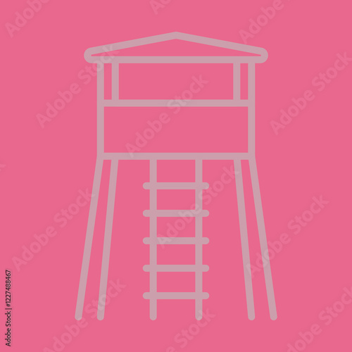 Military Checkpoint Icon Design