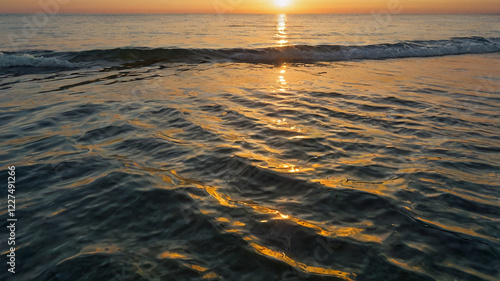 sunset on the beach