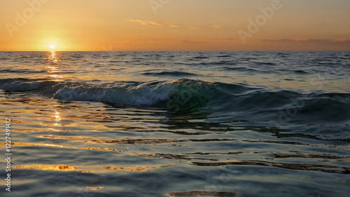 sunset over the sea