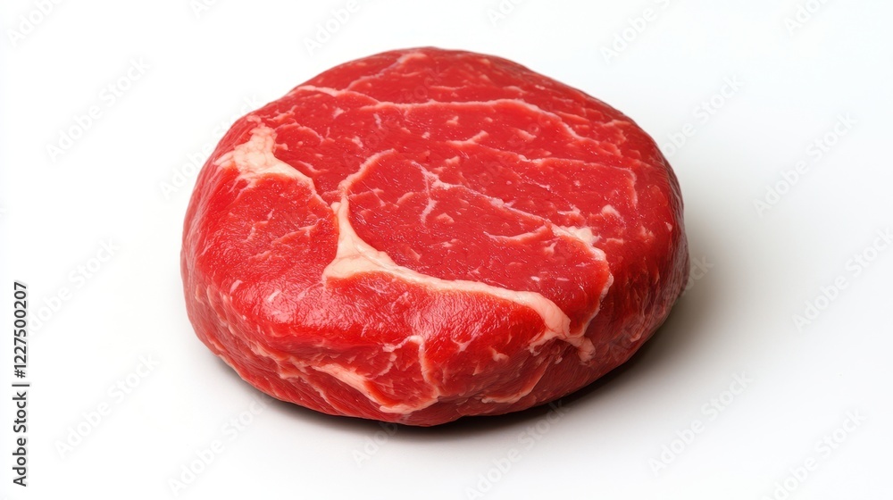 A Single Raw Beef Steak Ready for Cooking Close Up Studio Shot A Single Raw Beef Steak Ready for Cooking Close Up Studio Shot