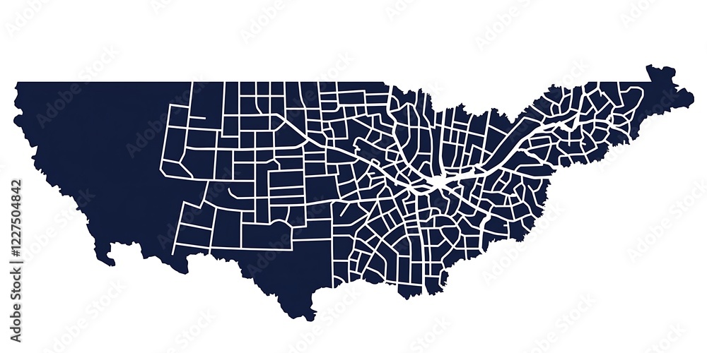 Obraz premium US City Map