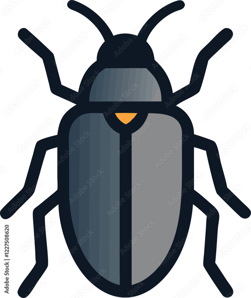 Modern Beetle Graphic: Simple and Clean Vector Modern Beetle Graphic: Simple and Clean Vector