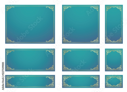 Trendy Frames. Design Template. An Assortment of Gorgeous Borders.
