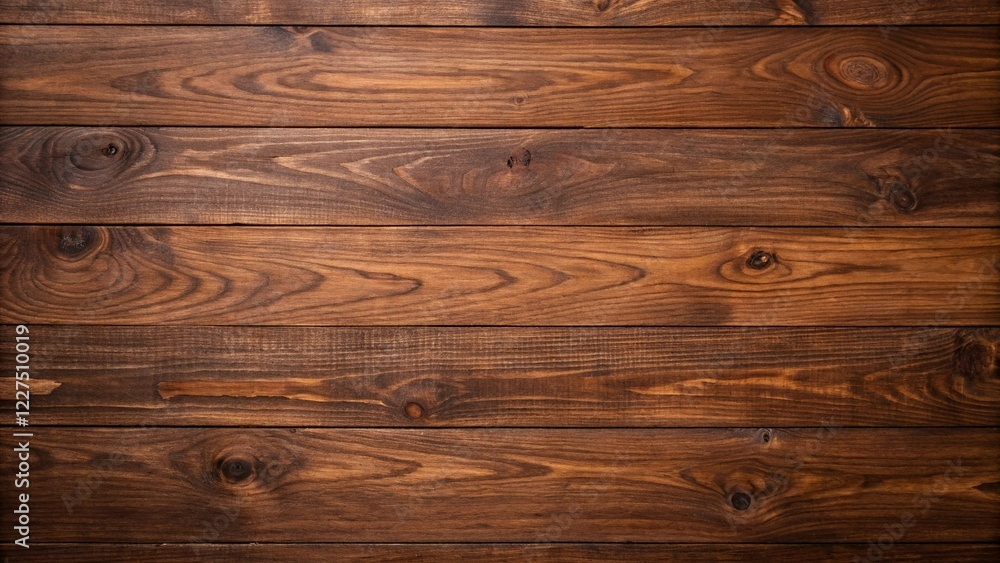 Naklejka premium Rich dark brown wood texture with natural grain, ideal for tiles, decor, and wallpaper designs