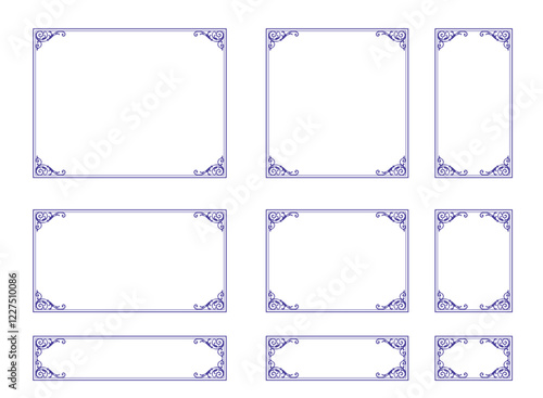 Trendy Frames. Design Template. An Assortment of Gorgeous Borders.
