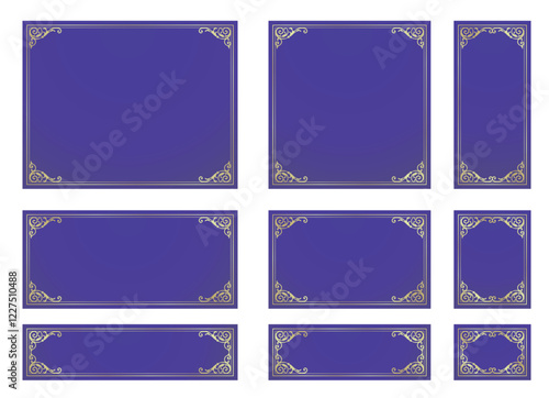 Trendy Frames. Design Template. An Assortment of Gorgeous Borders.
