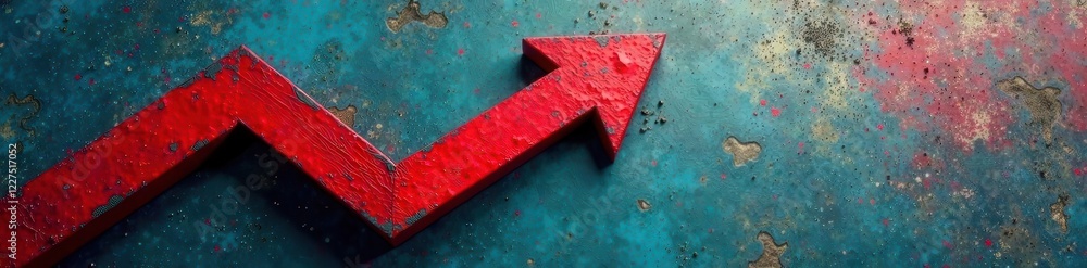 © sawaratch - Diagonal red arrow across textured background, red arrow, speed © sawaratch - Diagonal red arrow across textured background, red arrow, speed