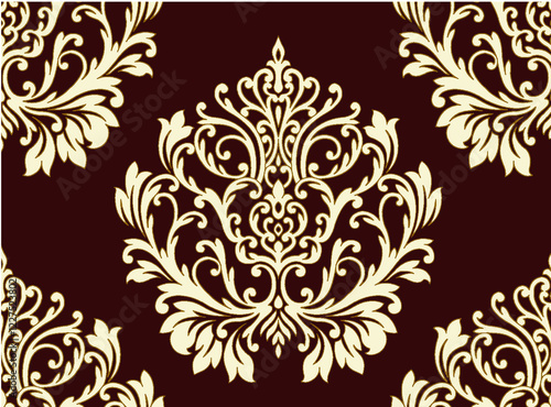 Textile digital Multicolor allover bold flower tattoo border baroque motifs ornamental pattern handmade artwork Turkish Indian classical design set of decorations wallpaper gift card for women clothes