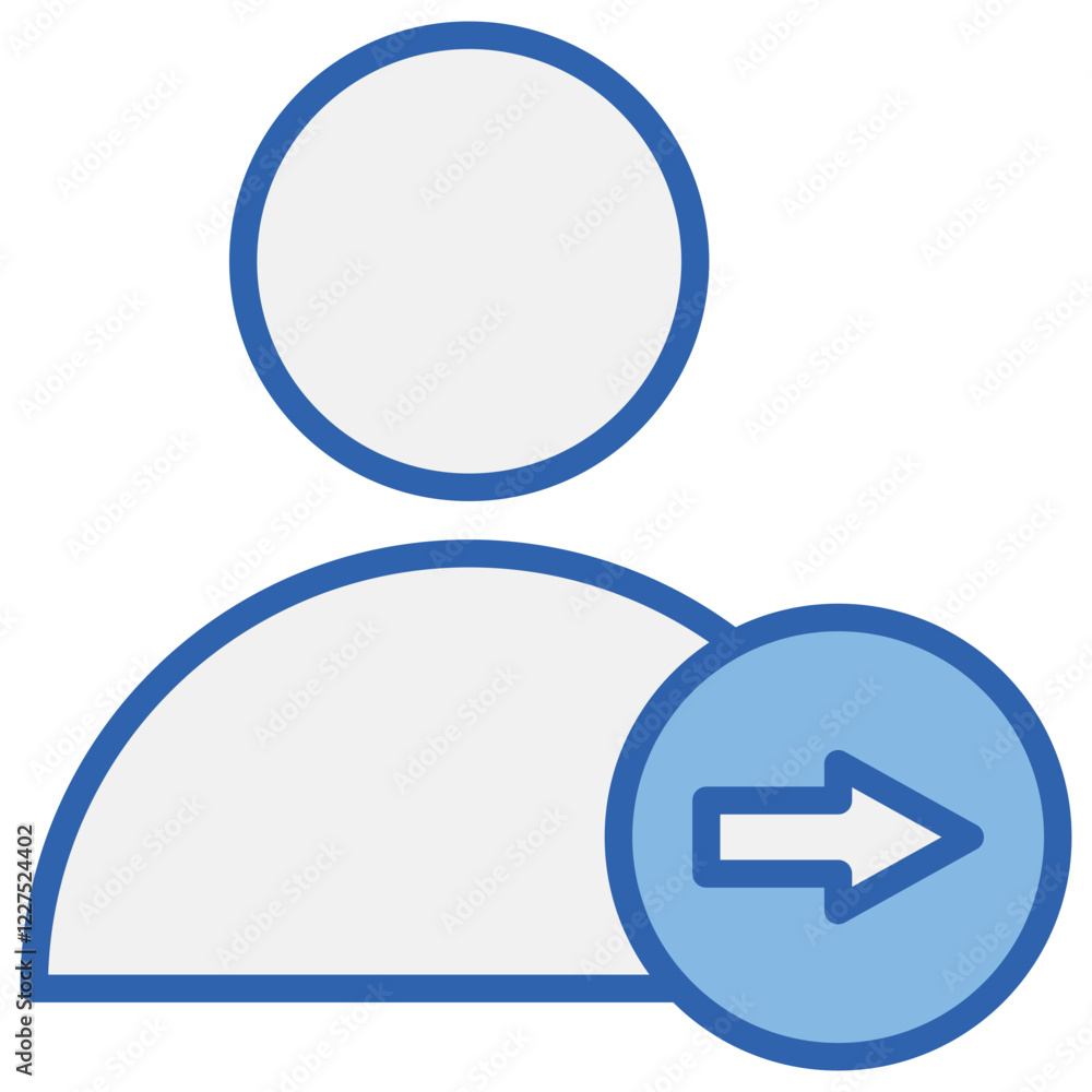 User Blue White Icon User Blue White Icon