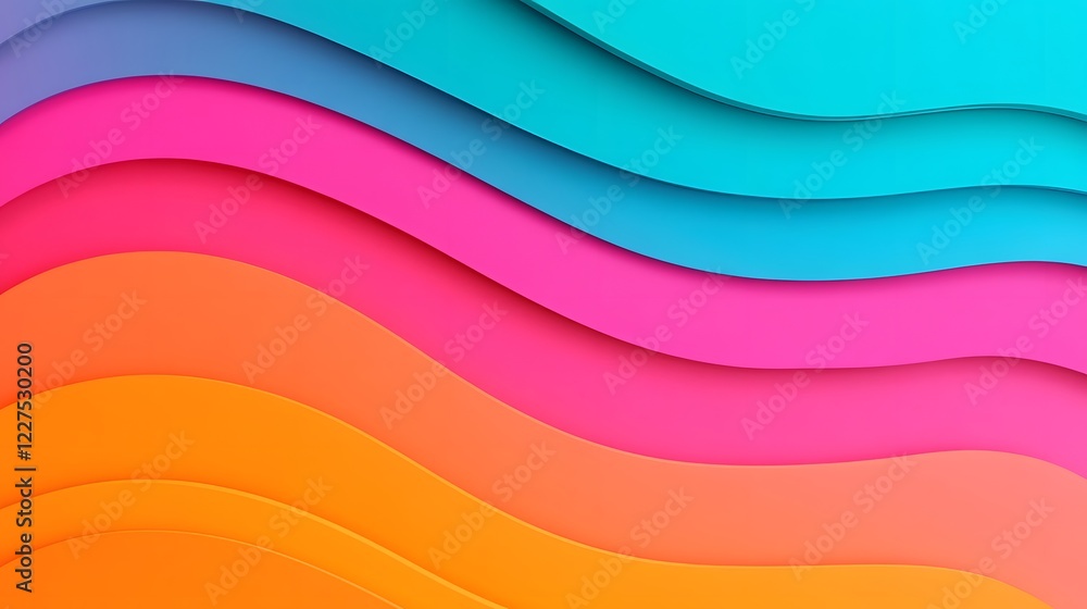 Vibrant Layered Backdrop with Blank Space for Creative Text Vibrant Layered Backdrop with Blank Space for Creative Text