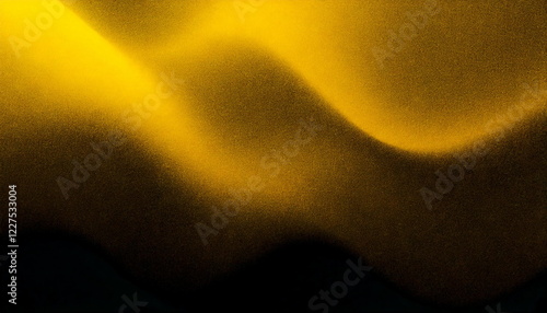 wavy yellow and black gradient color with grainy texture or noise