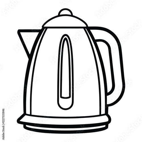 electric kettle isolated on white