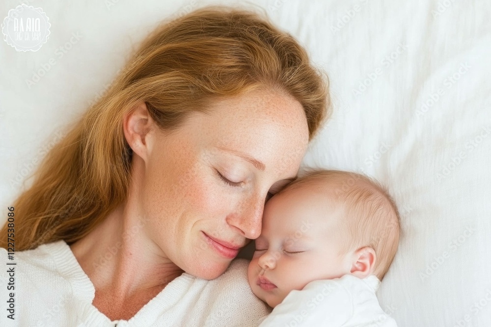 Tender moment between a mother and her baby, showcasing love and warmth in a serene setting, with soft colors and gentle expressions Tender moment between a mother and her baby, showcasing love and warmth in a serene setting, with soft colors and gentle expressions