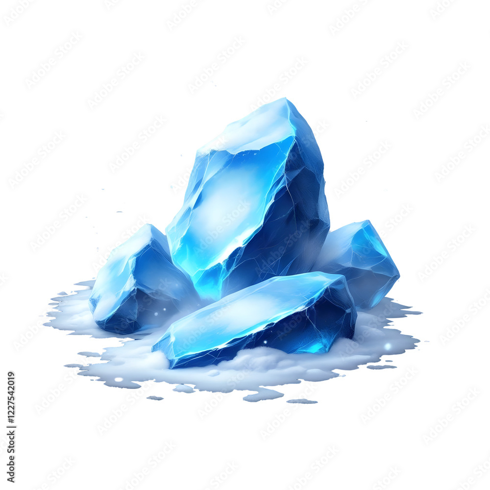Frostbite Rocks – Icy blue stones that create a chilling mist around them Frostbite Rocks – Icy blue stones that create a chilling mist around them