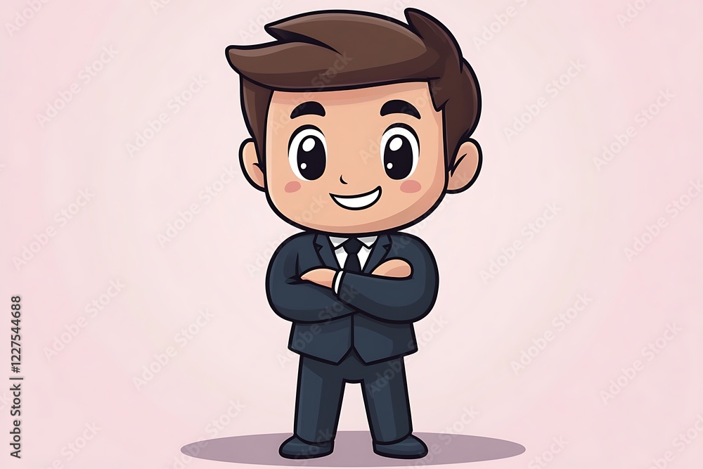Smiling 3D Manager Clipart Simple Design Smiling 3D Manager Clipart Simple Design