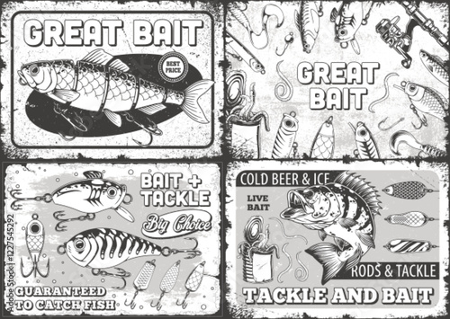Great signs for fishing supplies