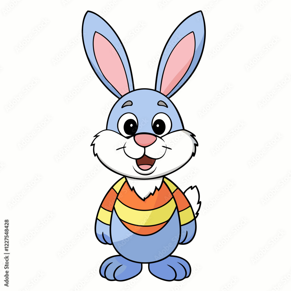 Easter Bunny, Cute Easter Bunny Holding Egg , Cartoon Rabbit Clipart Easter Bunny, Cute Easter Bunny Holding Egg , Cartoon Rabbit Clipart