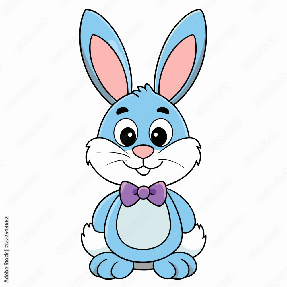 Easter Bunny, Cute Easter Bunny Holding Egg , Cartoon Rabbit Clipart