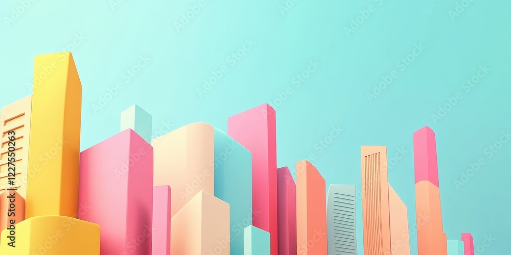 Investment opportunities flat design side view stock market theme animation colored pastel. Investment opportunities flat design side view stock market theme animation colored pastel.
