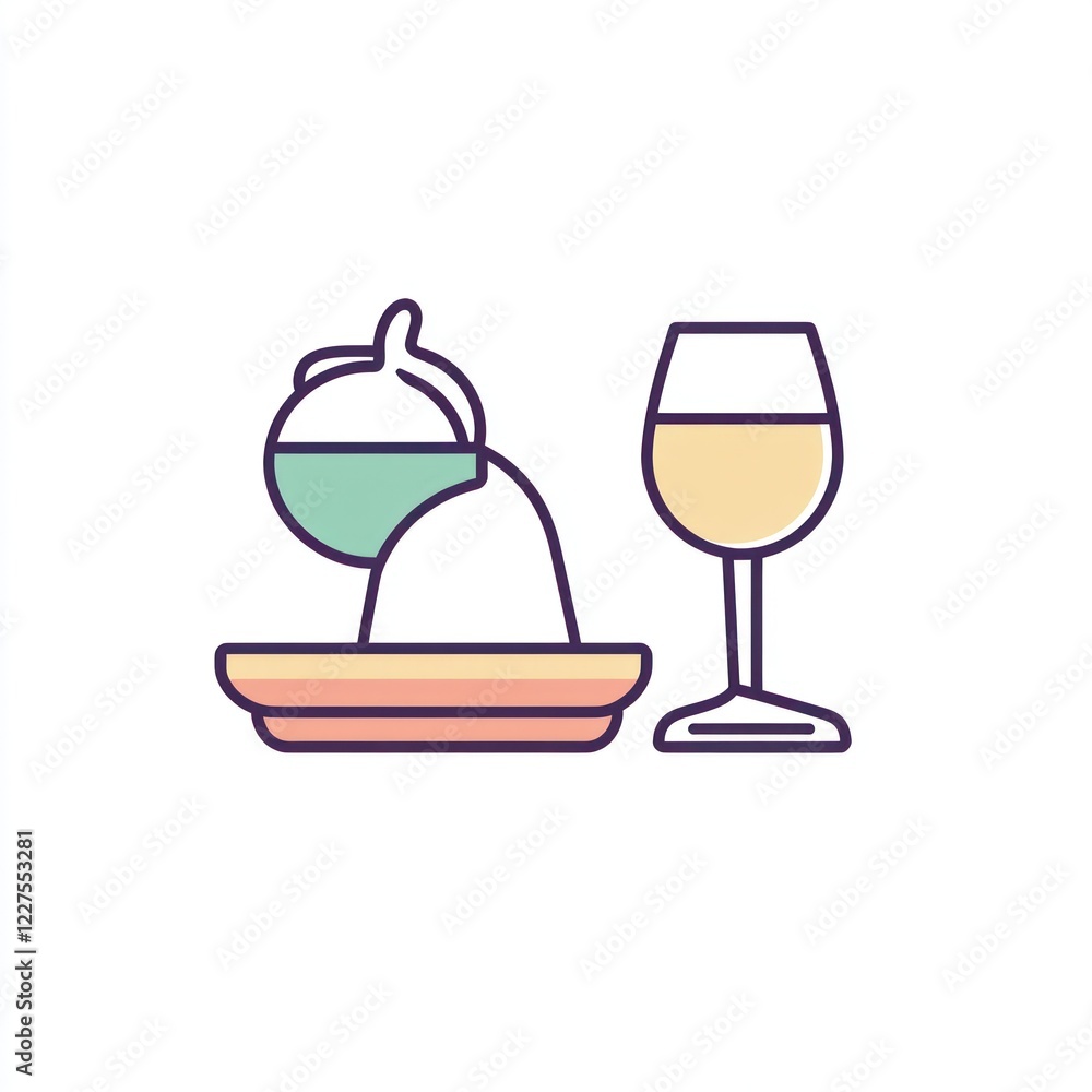 Pouring wine into glass, elegant setting, simple background, for restaurant menu Pouring wine into glass, elegant setting, simple background, for restaurant menu