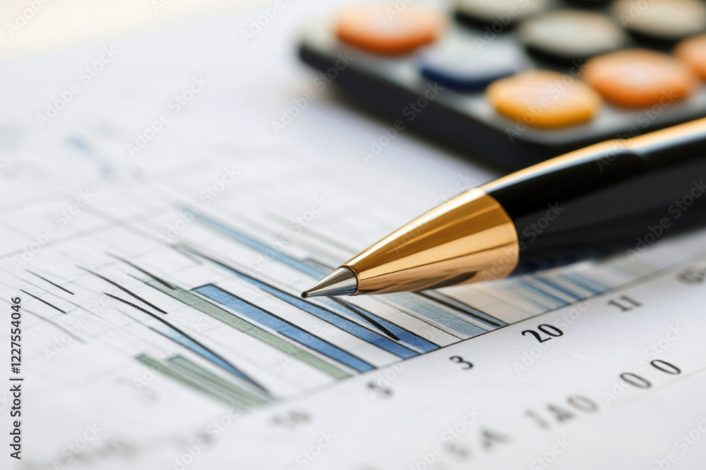 Financial Analyst Showing Decreasing Bankruptcy Document on Wooden Table Financial Analyst Showing Decreasing Bankruptcy Document on Wooden Table