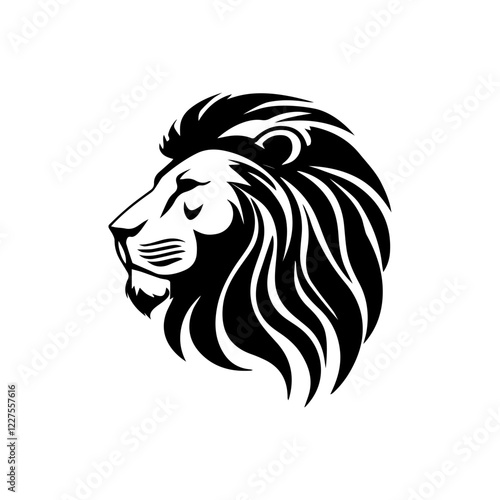 Wallpaper Mural Lion head logo black and white vector end station and brand design Torontodigital.ca