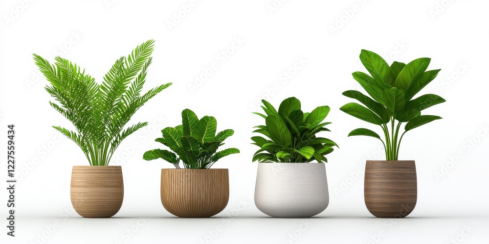 Fototapeta premium Botanical Wonders Unique Foliage Arrangements in Exotic Plants