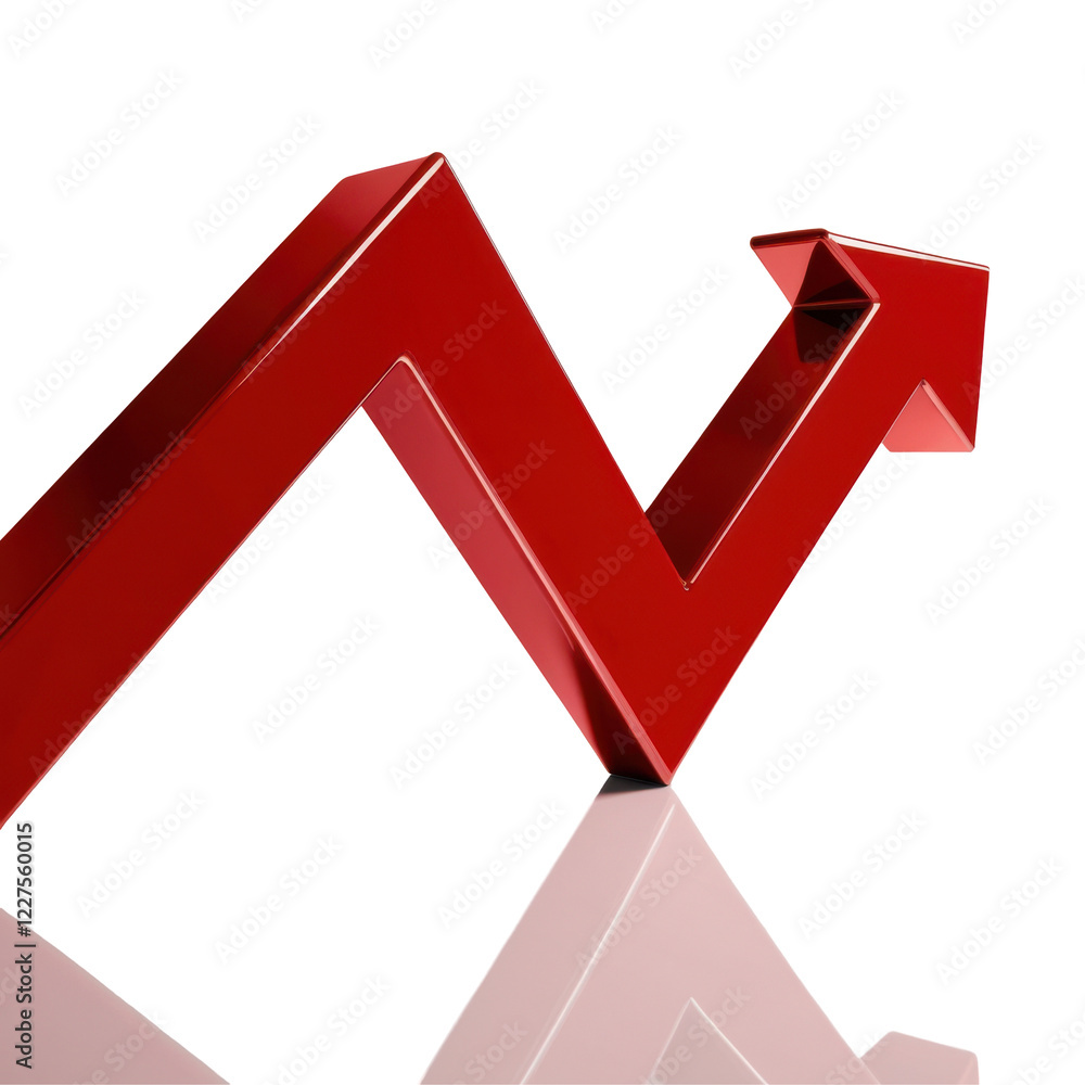 Stylized Upward Arrow Representing Success PNG Image on A Transparent Background Stylized Upward Arrow Representing Success PNG Image on A Transparent Background