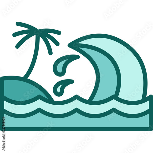 Tsunami solid icon