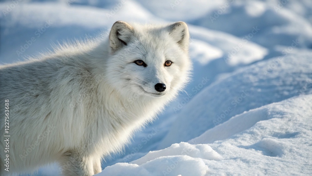 Obraz premium red fox in snow