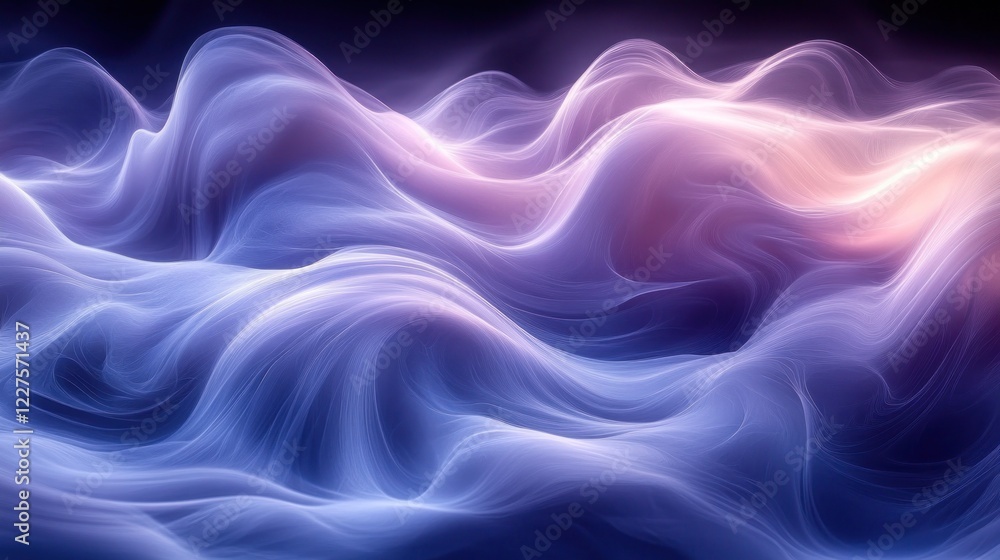 Abstract purple waves, glowing background, digital art, website design Abstract purple waves, glowing background, digital art, website design