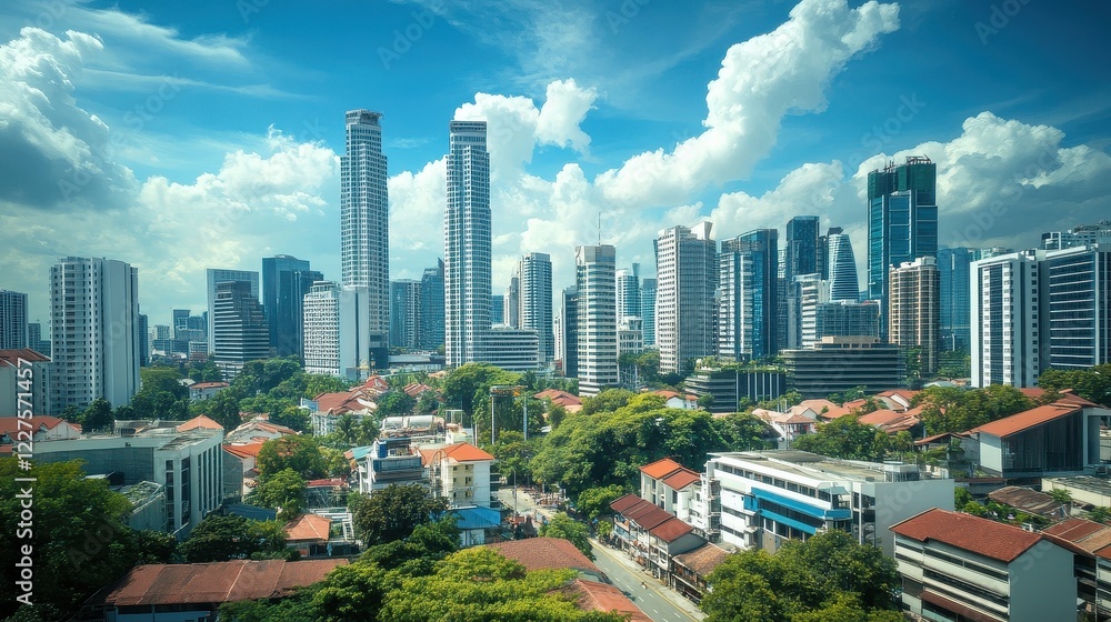 Obraz premium Real estate investment can contribute to community development, urban regeneration, and economic growth.
