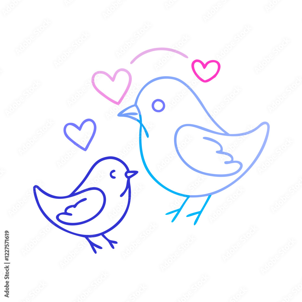 a mother bird lover her child a mother bird lover her child