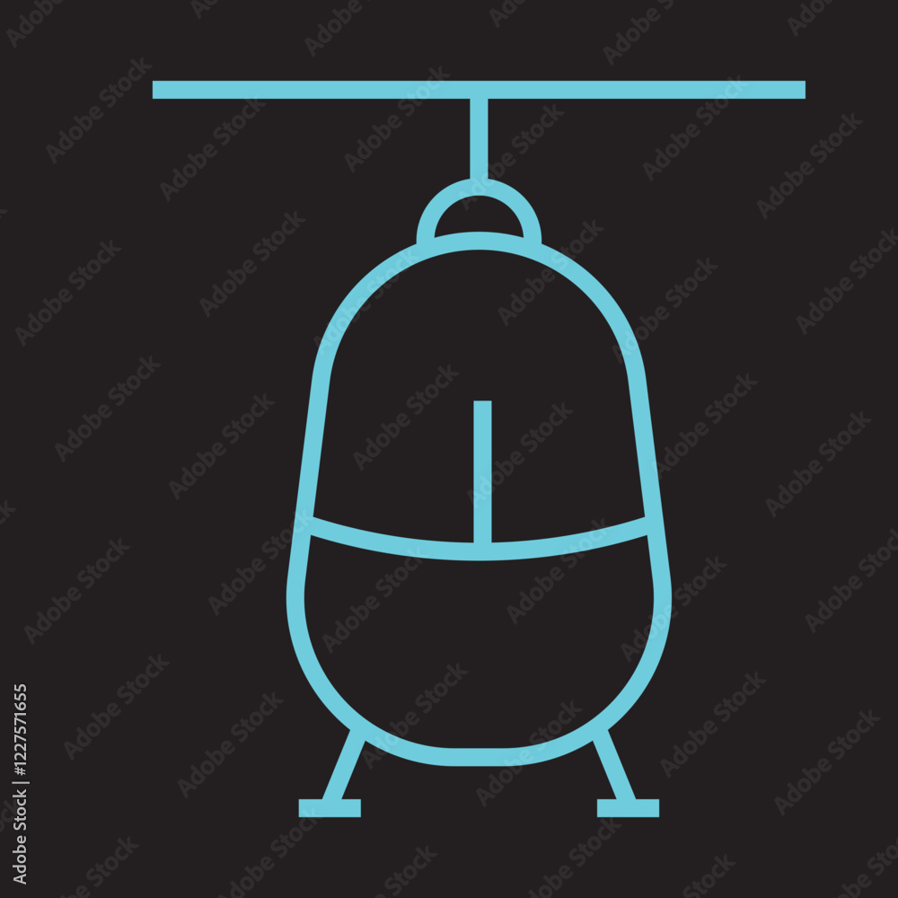 Obraz premium Helicopter Icon Design