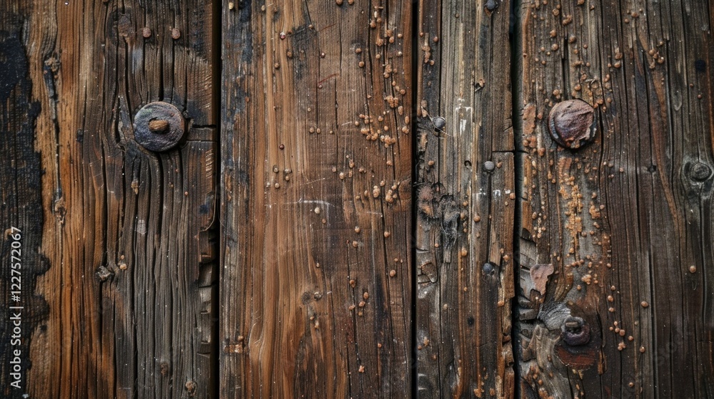 The texture of old wood with visible knots and cracks, great for vintage collages, retro-styled designs and historic material design. The texture of old wood with visible knots and cracks, great for vintage collages, retro-styled designs and historic material design.