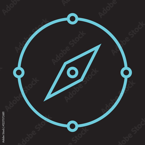 Military Compass Icon Design