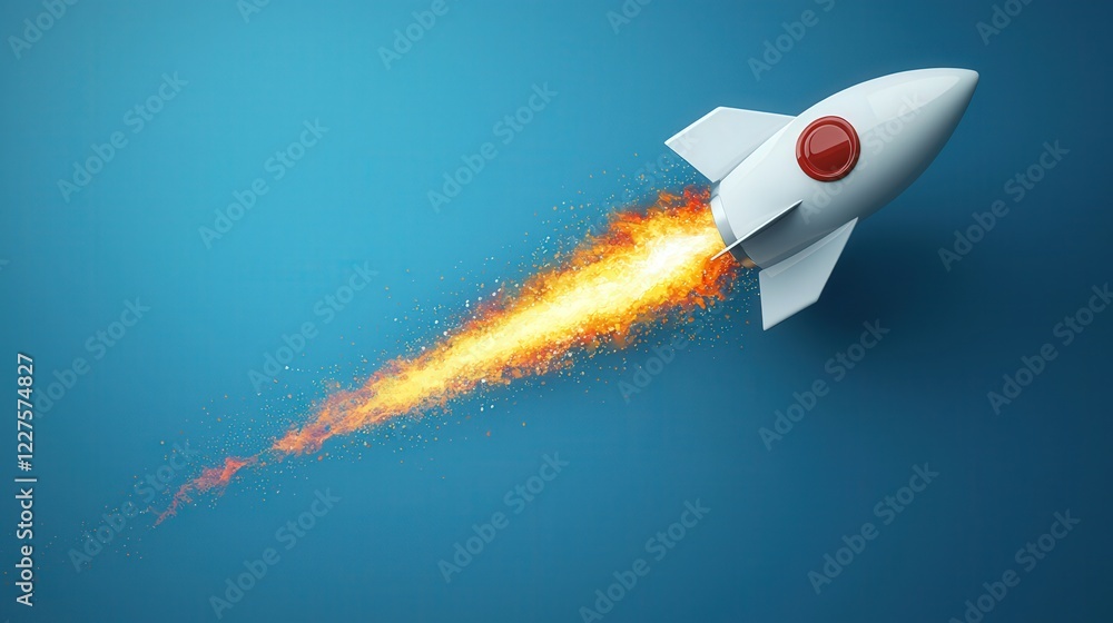 Dynamic Rocket Launch Symbolizing Innovation and Growth in Startup Technologies Dynamic Rocket Launch Symbolizing Innovation and Growth in Startup Technologies