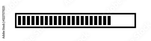 Loading bar vector. Loading progress.