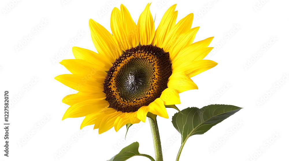 Fototapeta premium sunflower isolated on white background