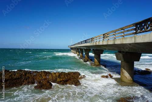 pier on the beach at King's beach, Port Elizabeth, Gqeberha, South Africa
