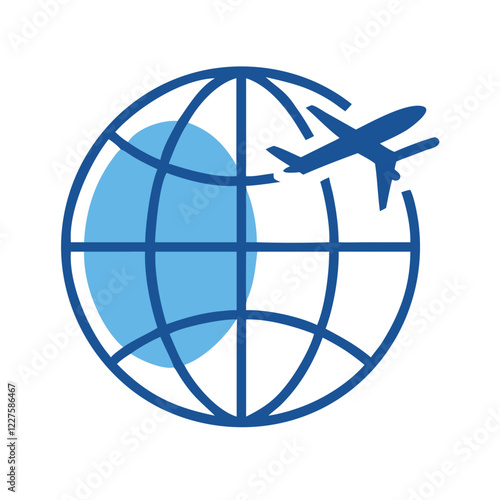 "Modern travel icon in SVG format, perfect for tourism, vacation apps, and adventure platforms."